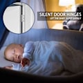 Miniatyrbillede 4 af 4: 10 stk. Rustfrit Stål Hjemmøbler Hardware Dørhængsel Lang 55m