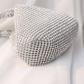 Miniatyrbillede 5 af 7: Kvinders Rhinestone Clutch Aftensposer Glitrende Triangle P