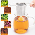 Miniatyrbillede 5 af 7: 2-pak Te-si, Rustfrit Stål Te-infuser Kurv Siddende I