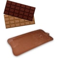 Miniatyrbillede 2 af 5: 4 stk. Chokoladeforme, Non-stick Chokoladebarforme Chokoladebarproducent Bryd-fra Silikonchokoladeforme