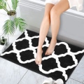 Miniatyrbillede 7 af 7: Mikrofiber Badeværelses- og Toiletmåtte, Skridsikker, Absorberende og Maskinvaskbar