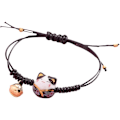 Miniatyrbilde 1 av 5: Søt Glad Katt Armbånd Feng Shui Maneki Neko Snøre Armbånd Justerbar