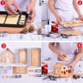 Miniatyrbilde 6 av 7: 10 stk 3D pepperkakeformer i rustfritt stål for jul