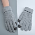 Miniatyrbillede 2 af 5: 1 Par Neutrals Vinter Touchscreen Handsker Varme Fleeceforet Kn