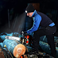 Miniatyrbillede 3 af 5: Unisex LED Beanie Hat med Lys, Vinterstrikket Lysende Forlygte H