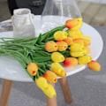 Miniatyrbillede 2 af 7: 10 stk Ægte Touch Latex Kunstige Tulipaner Blomster Falske Tulipaner Flow