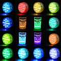 Miniatyrbillede 2 af 6: 4-delt IP68 vandtæt switch pool lampe RGB nedsænkelig lampe 13L