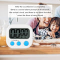 Miniatyrbillede 5 af 5: Digital Køkken Timer Køkken Timer med Digitalt Ur Funktion DXGHC