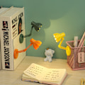 Miniatyrbillede 3 af 5: 1 stk. klipsbog mini lille LED læsebordlampe bærbar fo