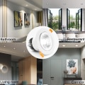 Miniatyrbillede 6 af 7: Led Downlight Sort, 6 Pak 3W COB Indbygget Loftlampe