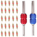 Miniatyrbillede 5 af 5: 5 stk. messing ventiladapter adapter Passer til cykler elcykler DXGHC