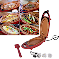 Miniatyrbillede 1 af 5: 110V/220V Non-stick Elektrisk Crepe Maker Pizza Pandekage Bageovn DXGHC