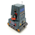Miniatyrbillede 4 af 5: Robot Tank Tin Legetøj Optræk Urværk Klassisk Vintage Tank Robot Ph
