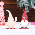 Miniatyrbilde 5 av 5: 2 Julepynt skogsstilling gammelt skrivebord dekorasjon, woo