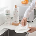 Miniatyrbillede 3 af 5: 50 stykker Lazy Rag Trykte Køkken Ikke-vævet Stof Vådt Og Tørt