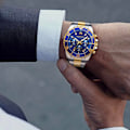 Miniatyrbild 5 av 6: Herrklockor Chronograph Rostfritt stål Vattentät datum Analog Q