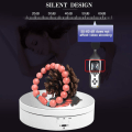 Miniatyrbillede 6 af 6: Roterende Display Stativ, 360 Grader, 3 Hastigheder, USB Oplader, 5.43\"