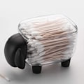 Miniatyrbillede 1 af 5: Mouton Opbevaringsboks Transparent Makeup Opbevaring til Vatpinde og DXGHC