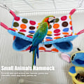 Miniatyrbild 2 av 4: Hängande Hammock för Hamster Mjuk Sovbädd Dubbellager Fåglar DXGHC