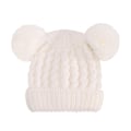 Miniatyrbild 5 av 5: Baby Pullover Hatt med Dubbla Bollar Barnhatt Höst och Vinter