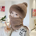 Miniatyrbilde 5 av 5: Hatt for kvinner, vinter, høst, ny nakkemaske, endel, øre P