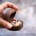 Miniatyrbillede 4 af 7: Sort valnød smykkeskrin brun gaveæske smykkeemballage smykker