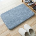 Miniatyrbillede 1 af 5: Mikrofiber Badeværelsesmåtter (16x24 Tommer, Lysegrå) Bløde og Fluffy