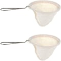 Miniatyrbillede 1 af 5: 2 stk. 4 tommer rustfrit stål håndtag Tabi genanvendelige kaffe- og te-filtre DXGHC