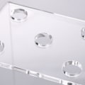 Miniatyrbillede 3 af 5: Klar Akryl Saks Holder 5 Huller Skrivebord Frisør Com DXGHC