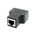 Miniatyrbillede 2 af 5: CAT6 RJ45 netværks-T-hoved netværkskabelsforlænger en til to split