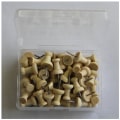 Miniatyrbillede 1 af 3: 100 stk Træ Push Pins Dekorative Push Pins Markeringspind til Kort