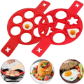 Miniatyrbillede 1 af 5: Silikon Pandekageform, 7 Ringe Pandekage Maker, Non-Stick Køkken DXGHC