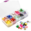 Miniatyrbillede 4 af 7: 300 stk. Dekorative Push Pins Runde Tommelknapper Forskellige Farver
