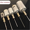 Miniatyrbillede 7 af 7: 5 stk. DIY Messing Motoraksle Kobling Fleksibel Aksle Kobling Led