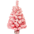 Miniatyrbild 1 av 4: Konstgjord julgran flockad julgran Mini Desktop DXGHC