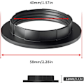 Miniatyrbild 2 av 5: 10st Lampskärm Reducer Ring E27 Converter För Lamphållare T DXGHC