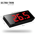 Miniatyrbild 2 av 5: Digital väckarklocka, 6,7 tum LED-digital klocka sängbord väckarklocka DXGHC