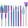 Miniatyrbild 1 av 6: 10-pack Elektrisk Nagelfrässats 3/32\" Tungstenkarbid Elektrisk Nag