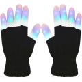 Miniatyrbilde 1 av 5: LED-hansker Lysende/Fargerike, LED Rave Blinkende Belysning/Multi Co