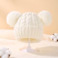 Miniatyrbilde 3 av 5: Babygenserlue med dobbel kule, barnehue, høst og vinter