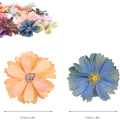 Miniatyrbilde 3 av 7: Flerfarget Daisy Blomsterhode Håndlaget Daisy Blomsterhode Simulering