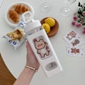 Pikkukuva 2 / 7: Kawaii-vesipullo oljella ja tarralla 23,6 oz Vuotamaton suuri C