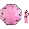 Miniatyrbillede 5 af 7: Foldbar Parasol Kvinder UV-Beskyttelse 8 Ribber 210T UPF50+ Parasol Kvinder