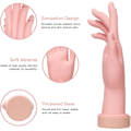 Miniatyrbild 6 av 7: Nagelträning hand, nagelkonst träningshand flexibel rörlig protes