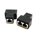Miniatyrbillede 5 af 5: CAT6 RJ45 netværks-T-hoved netværkskabelsforlænger en til to sp