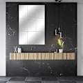 Miniatyrbild 3 av 5: 10-pack rektangulära spegelväggdekaler i akryl SM145 silver