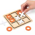Träbräde Tic Tac Toe Spel XO Bordsspel Klassiskt Familj Barn