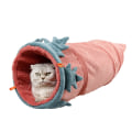 Miniatyrbilde 2 av 5: (Rød) 25*56cm Stor Lang Katt Tunnel Leke Ren Farge Semsket Materiale