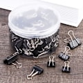 Pikkukuva 5 / 7: 150 kpl Paper Clips - Paper Clips Sekalaiset Koot (Musta)