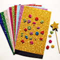 Miniatyrbild 5 av 6: 10 st Glitter Foam Sheets Eva Foam Färgglada Svamppapper Hantverk F